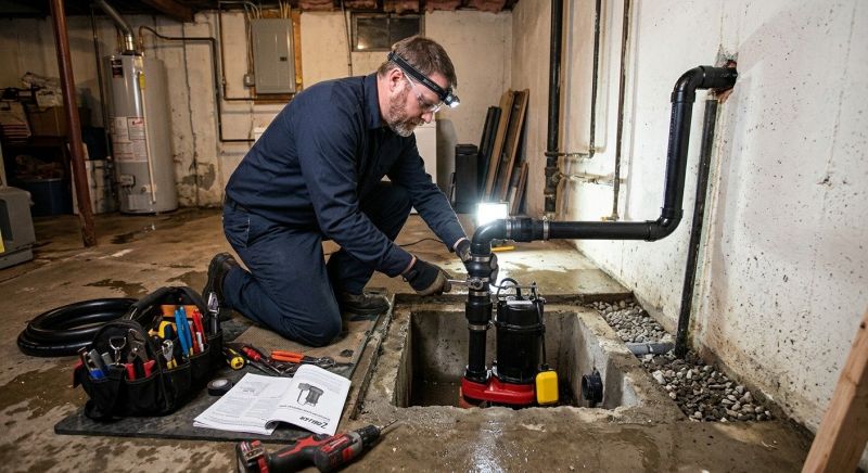 Basement Drainage Installation in Tuscaloosa, AL