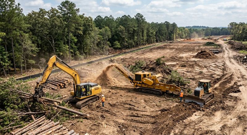 Commercial Land Clearing in Katy, TX