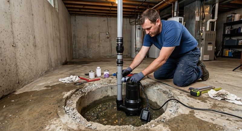Sump Pump Installation in West Des Moines, IA